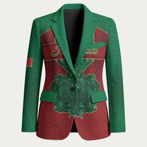 Personalized Morocco Blazer Royal Lion Islam Patterns - African Pride