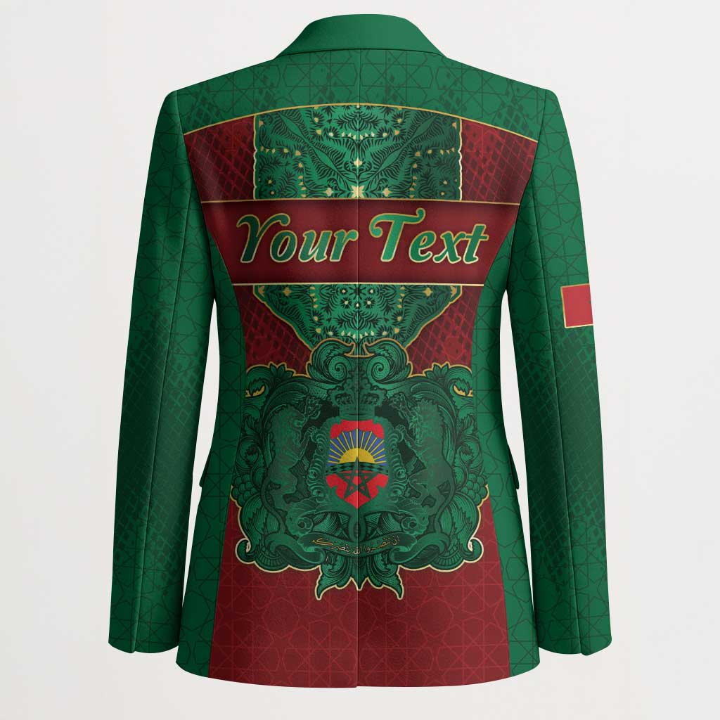Personalized Morocco Blazer Royal Lion Islam Patterns - African Pride