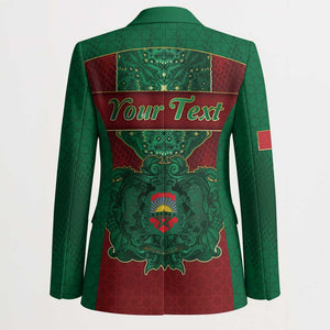 Personalized Morocco Blazer Royal Lion Islam Patterns - African Pride
