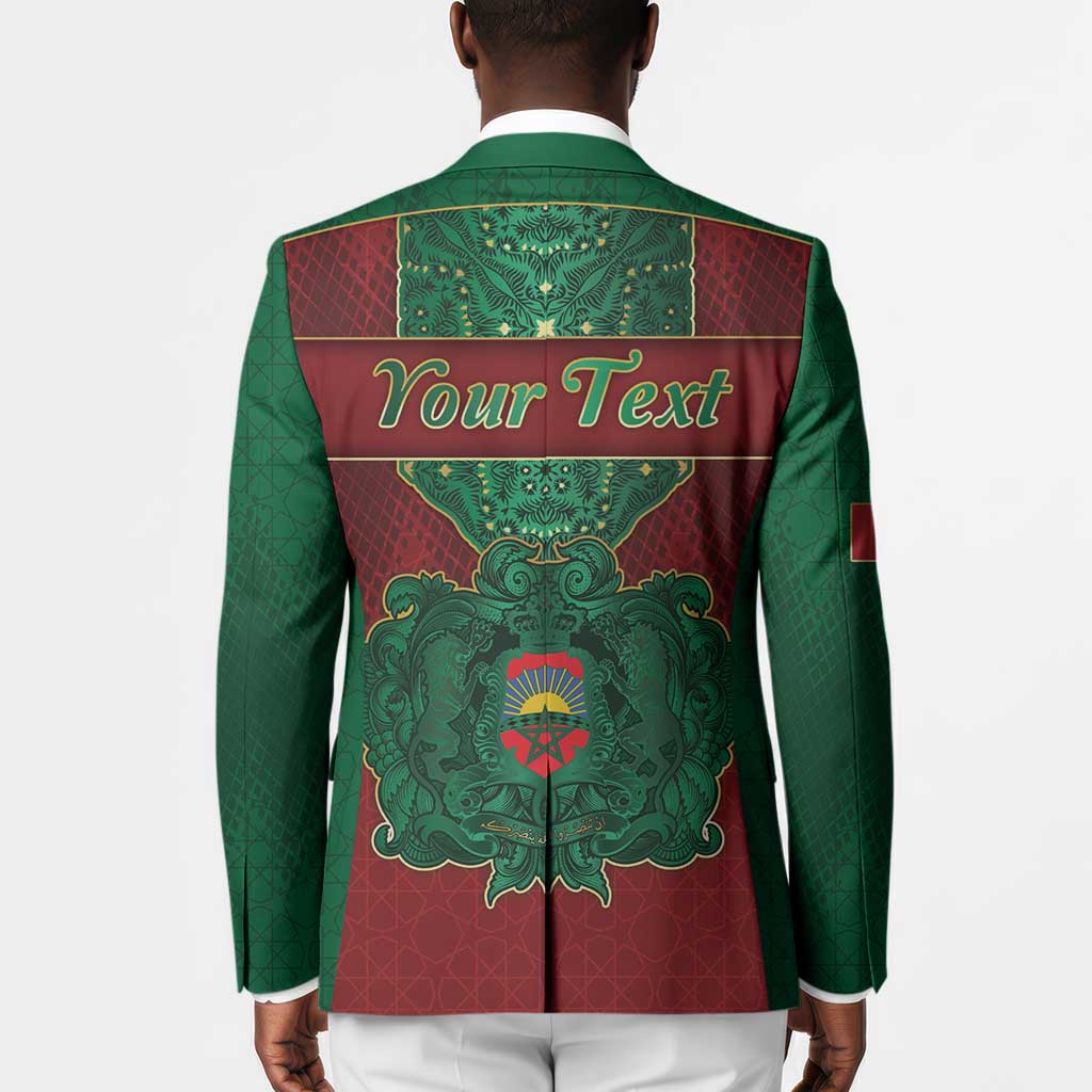 Personalized Morocco Blazer Royal Lion Islam Patterns - African Pride