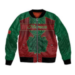 Personalized Morocco Bomber Jacket Royal Lion Islam Patterns - African Pride