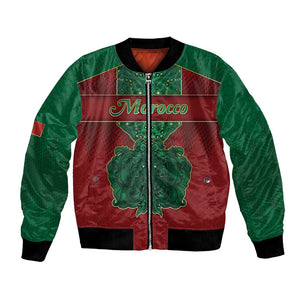 Personalized Morocco Bomber Jacket Royal Lion Islam Patterns - African Pride