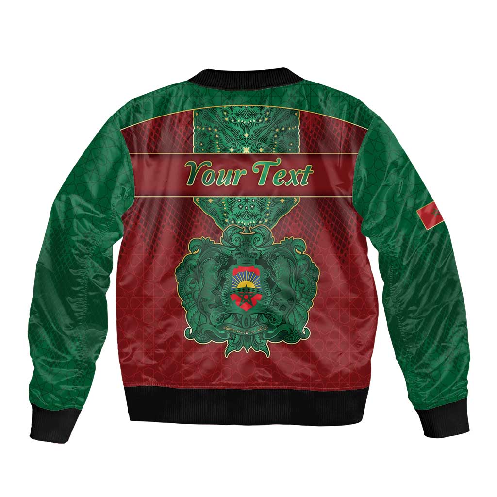 Personalized Morocco Bomber Jacket Royal Lion Islam Patterns - African Pride