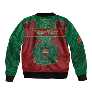 Personalized Morocco Bomber Jacket Royal Lion Islam Patterns - African Pride