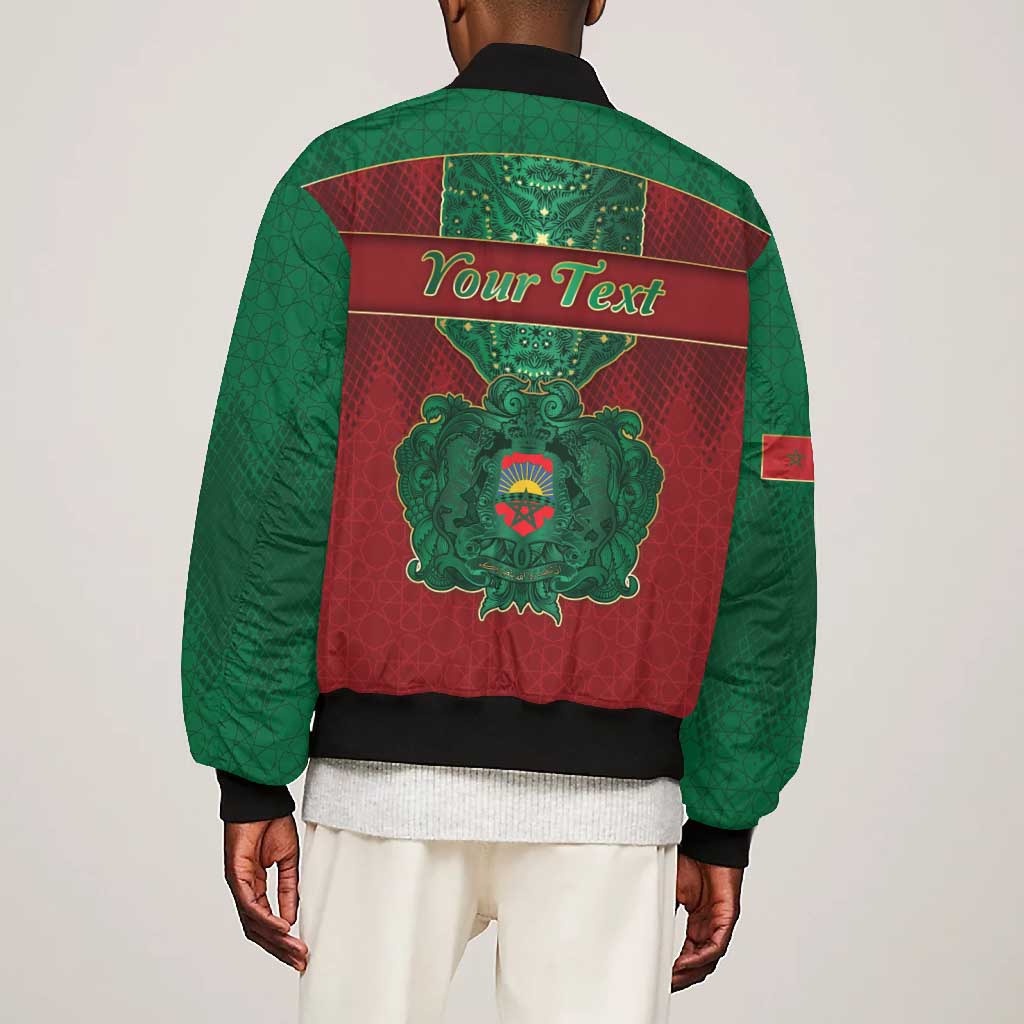 Personalized Morocco Bomber Jacket Royal Lion Islam Patterns - African Pride