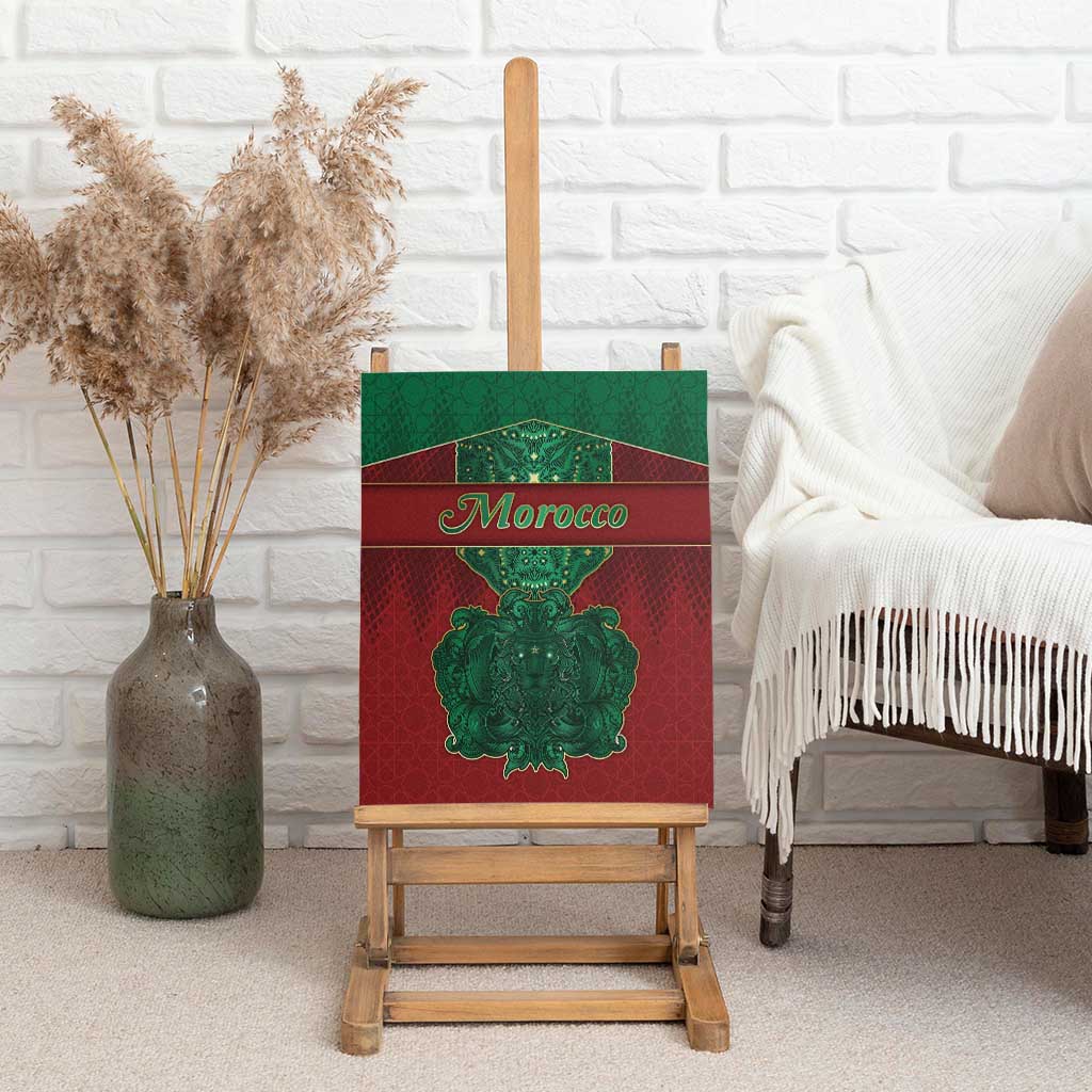 Morocco Canvas Wall Art Royal Lion Islam Patterns - African Pride