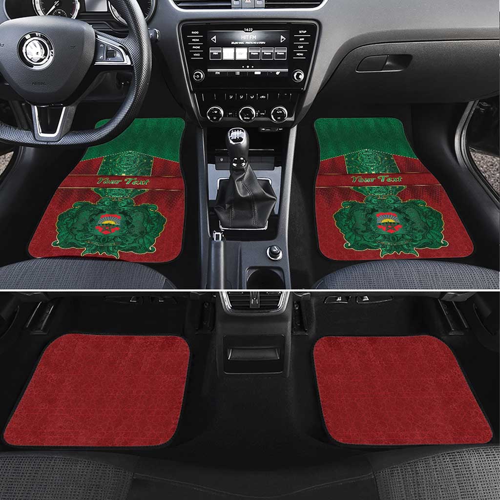 Personalized Morocco Car Mats Royal Lion Islam Patterns - African Pride