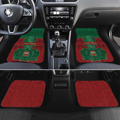 Personalized Morocco Car Mats Royal Lion Islam Patterns - African Pride