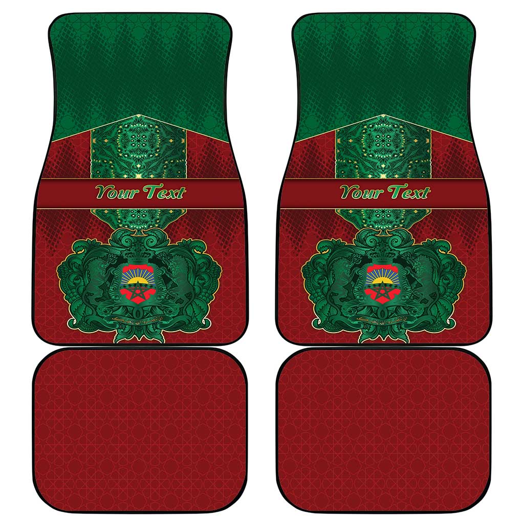 Personalized Morocco Car Mats Royal Lion Islam Patterns - African Pride