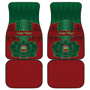 Personalized Morocco Car Mats Royal Lion Islam Patterns - African Pride