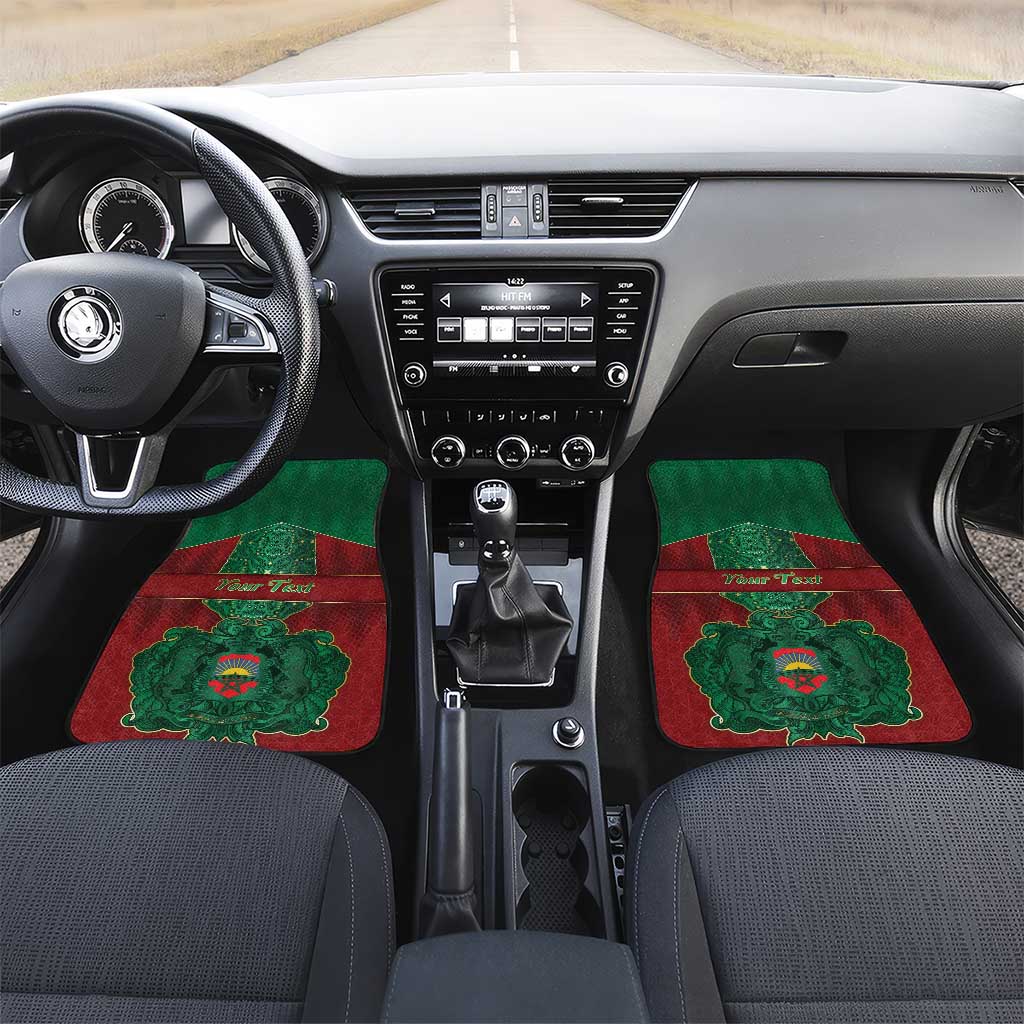 Personalized Morocco Car Mats Royal Lion Islam Patterns - African Pride
