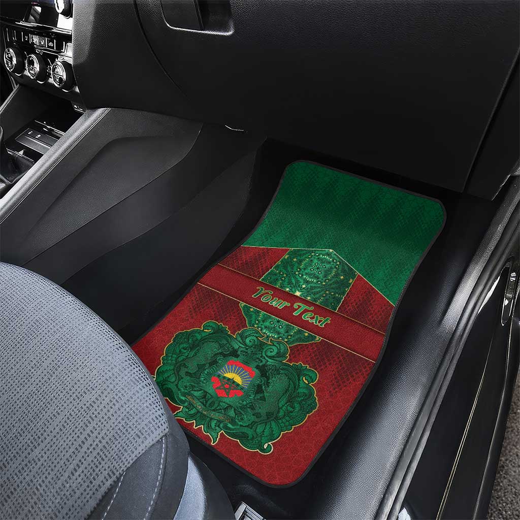 Personalized Morocco Car Mats Royal Lion Islam Patterns - African Pride