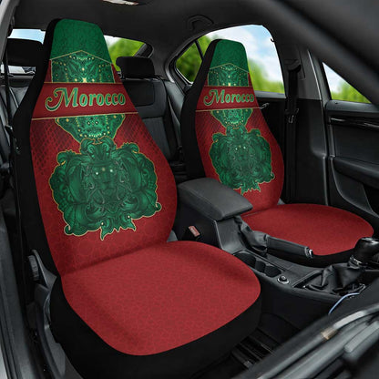 Morocco Car Seat Cover Royal Lion Islam Patterns - African Pride