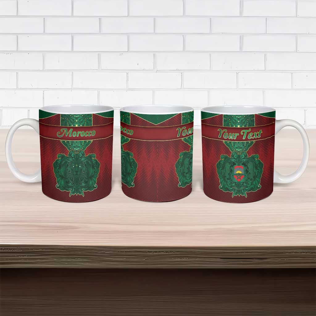 Personalized Morocco Ceramic Mug Royal Lion Islam Patterns - African Pride