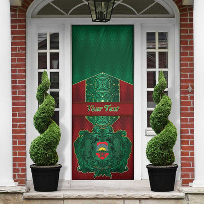 Personalized Morocco Door Cover Royal Lion Islam Patterns - African Pride
