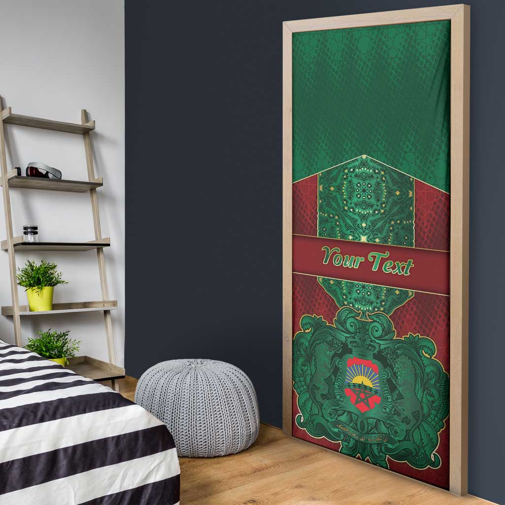Personalized Morocco Door Cover Royal Lion Islam Patterns - African Pride