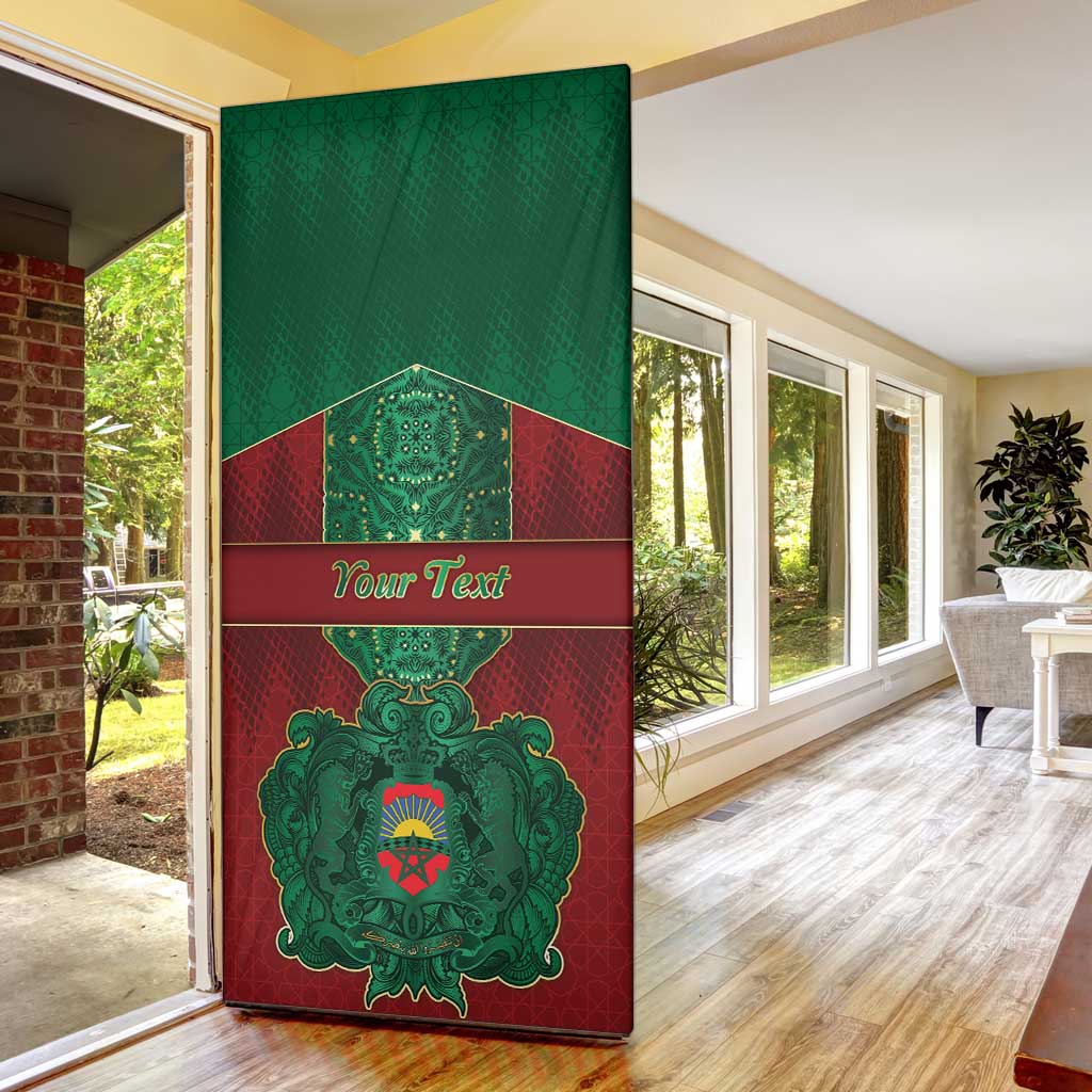 Personalized Morocco Door Cover Royal Lion Islam Patterns - African Pride
