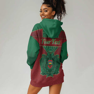 Personalized Morocco Hoodie Dress Royal Lion Islam Patterns - African Pride
