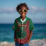Personalized Morocco Kid Hawaiian Shirt Royal Lion Islam Patterns - African Pride