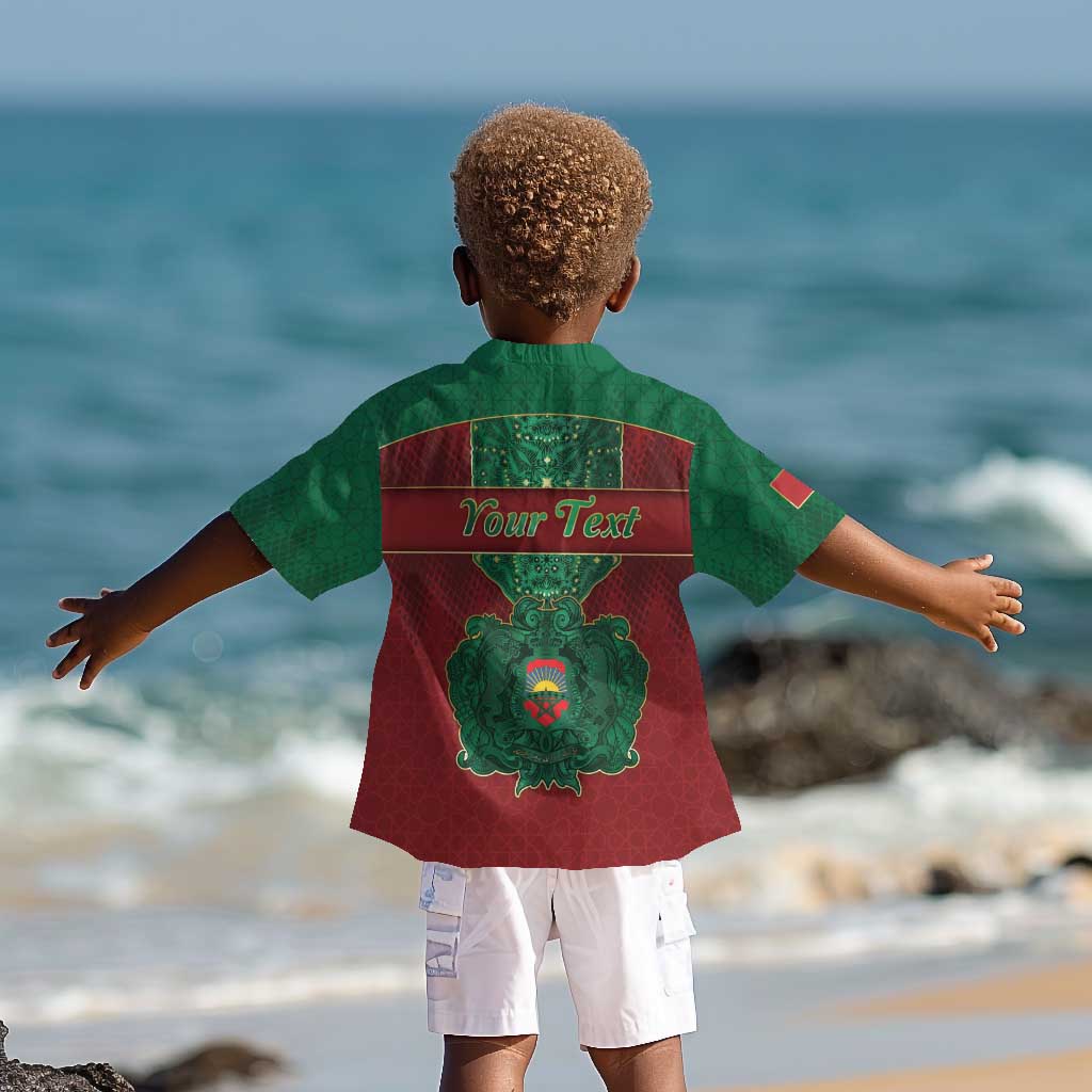 Personalized Morocco Kid Hawaiian Shirt Royal Lion Islam Patterns - African Pride
