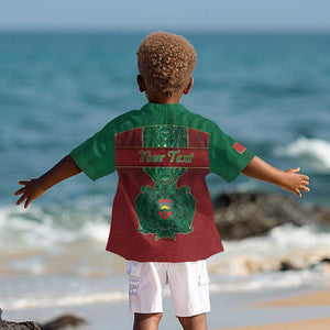 Personalized Morocco Kid Hawaiian Shirt Royal Lion Islam Patterns - African Pride