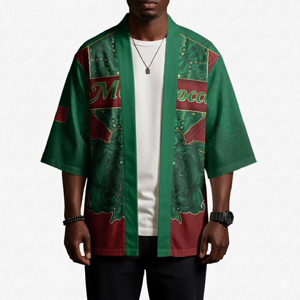 Personalized Morocco Kimono Royal Lion Islam Patterns - African Pride