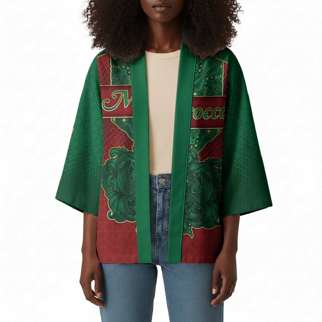 Personalized Morocco Kimono Royal Lion Islam Patterns - African Pride