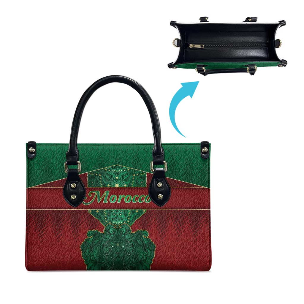 Morocco Leather Bag Royal Lion Islam Patterns - African Pride