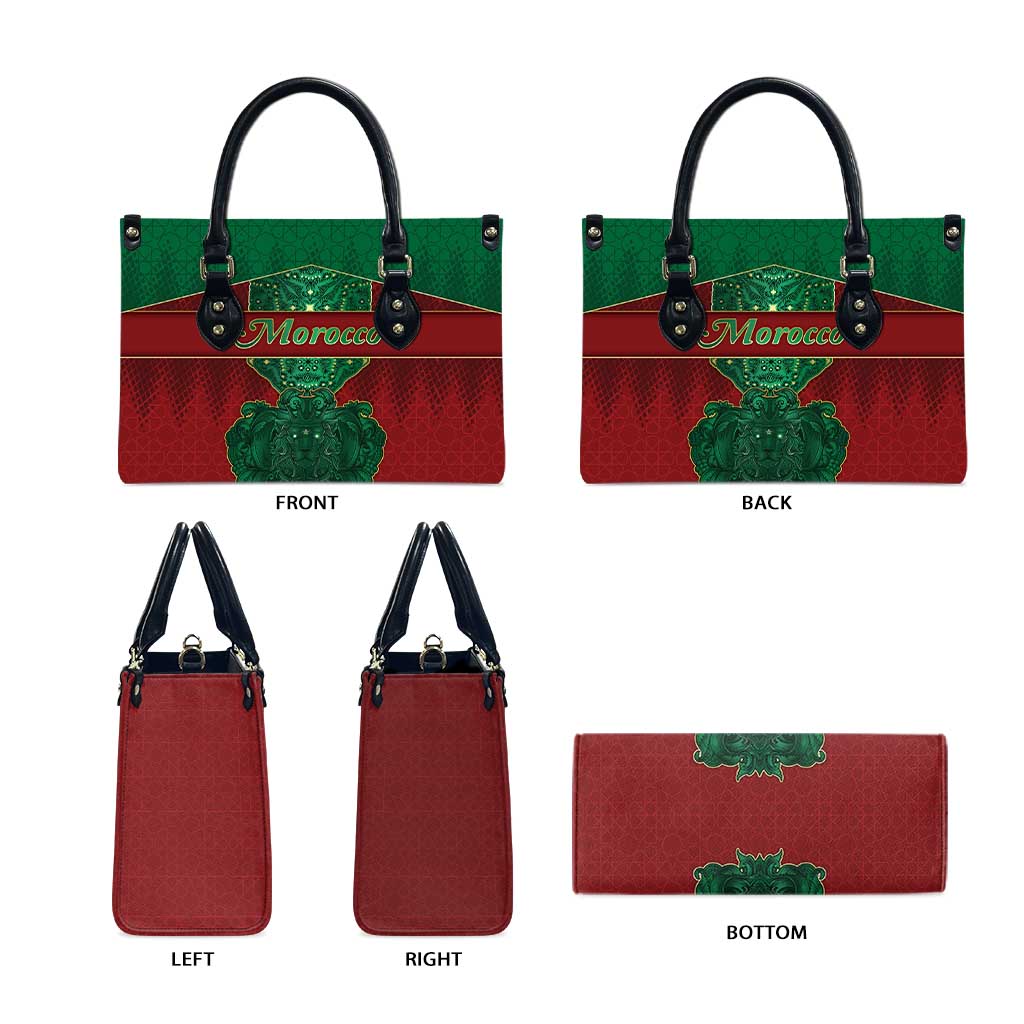 Morocco Leather Bag Royal Lion Islam Patterns - African Pride