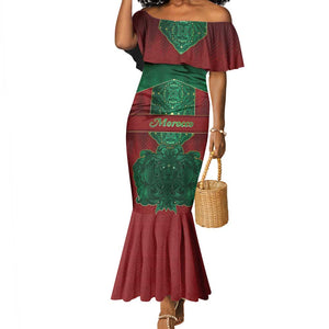 Personalized Morocco Mermaid Dress Royal Lion Islam Patterns - African Pride