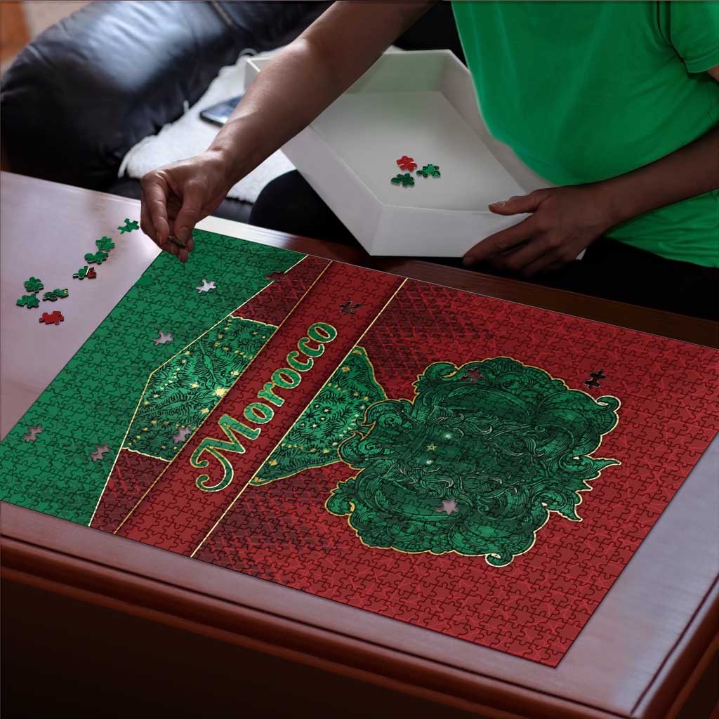 Morocco Puzzle Royal Lion Islam Patterns - African Pride