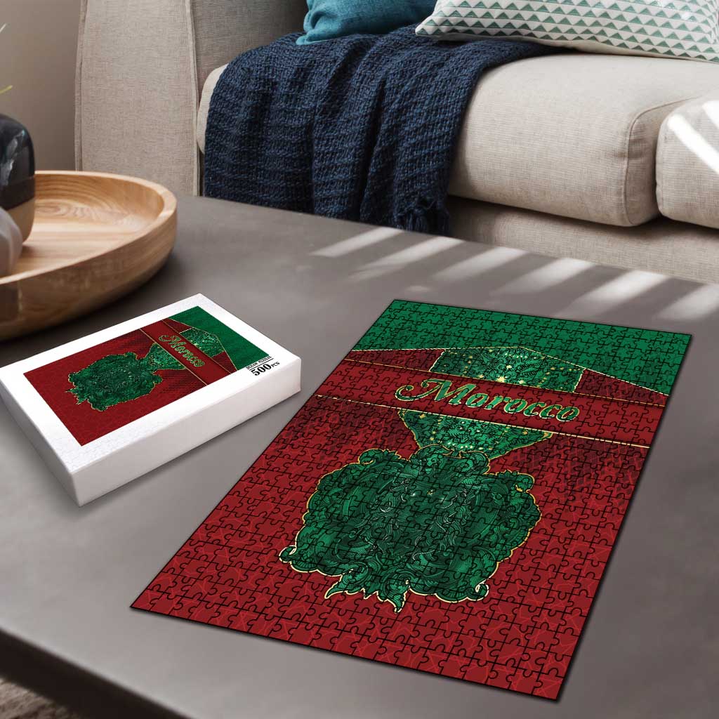 Morocco Puzzle Royal Lion Islam Patterns - African Pride