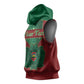 Personalized Morocco Sleeveless Hoodie Royal Lion Islam Patterns - African Pride