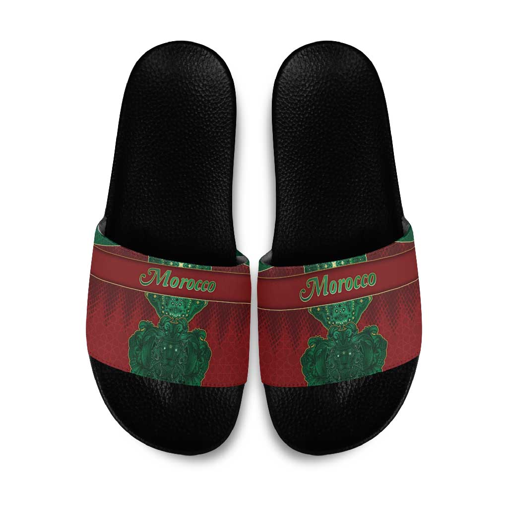 Morocco Slide Sandals Royal Lion Islam Patterns - African Pride