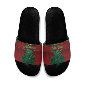 Morocco Slide Sandals Royal Lion Islam Patterns - African Pride