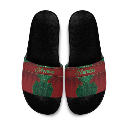 Morocco Slide Sandals Royal Lion Islam Patterns - African Pride