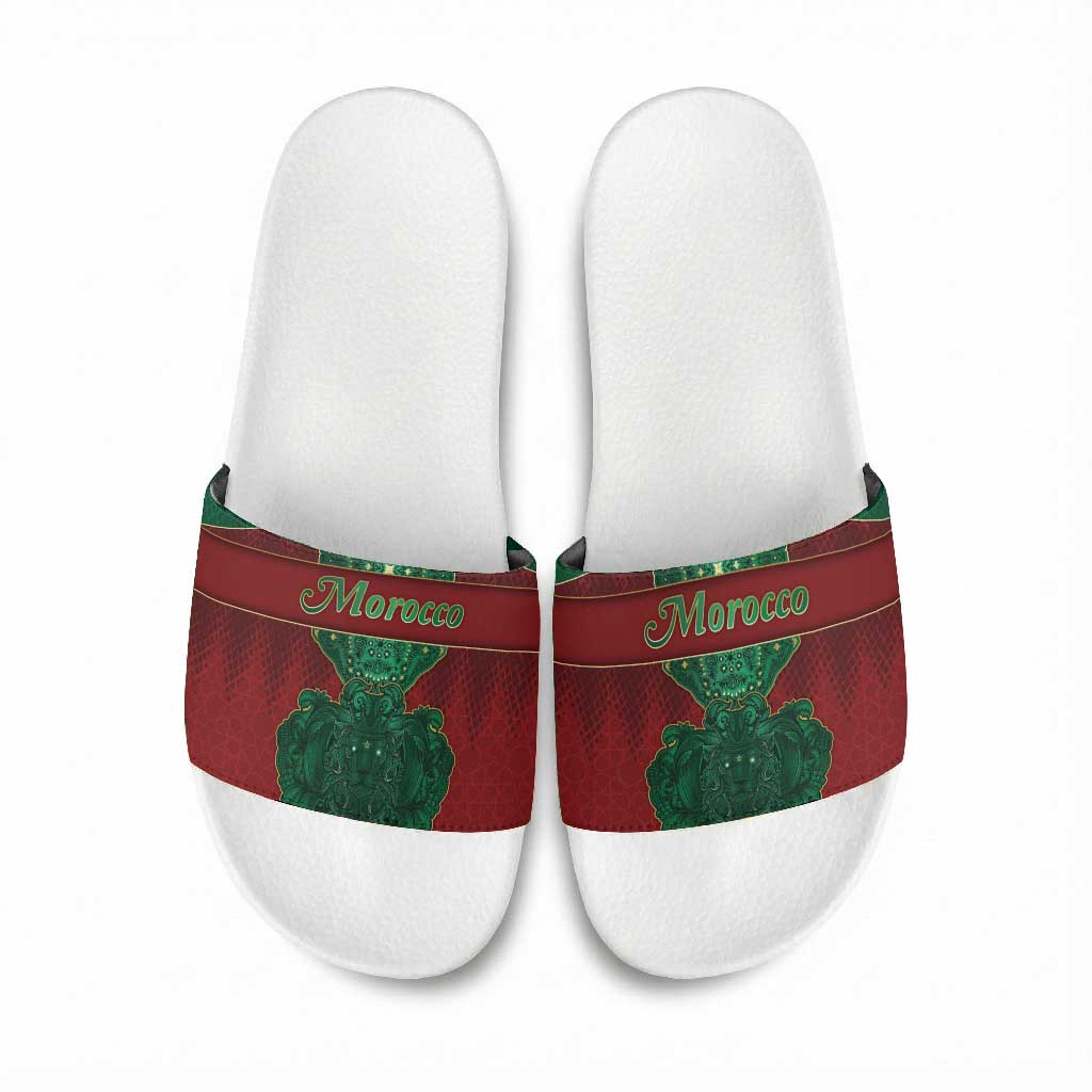 Morocco Slide Sandals Royal Lion Islam Patterns - African Pride