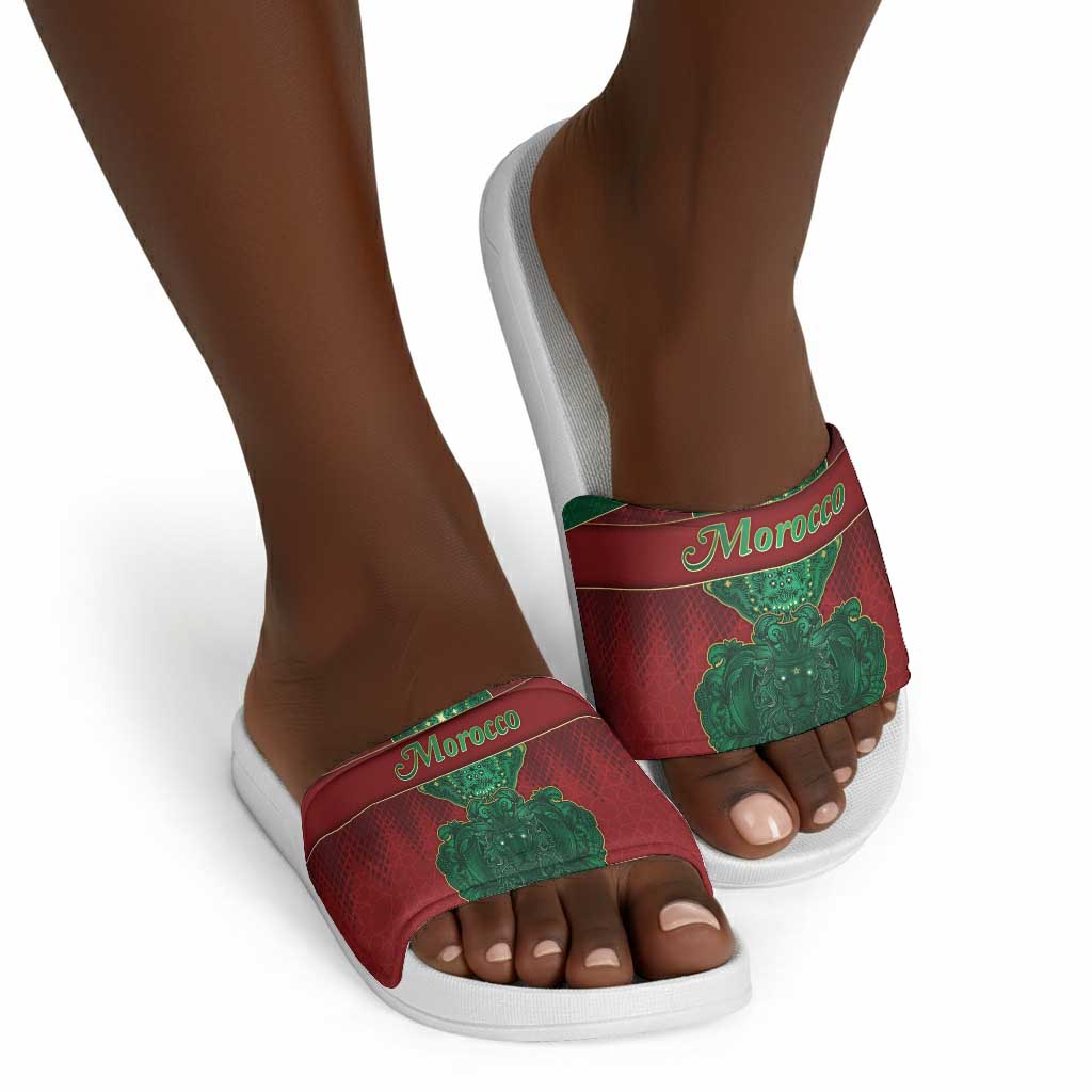 Morocco Slide Sandals Royal Lion Islam Patterns - African Pride