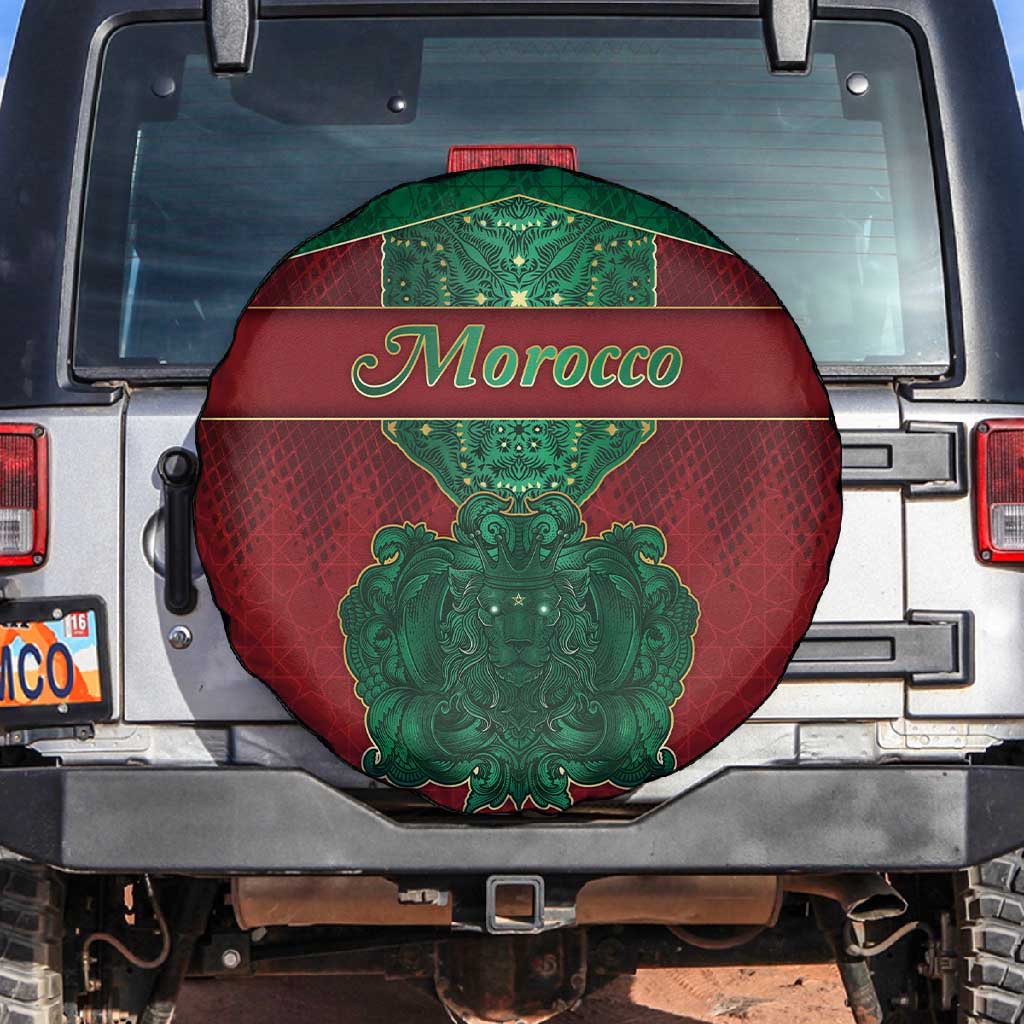 Morocco Spare Tire Cover Royal Lion Islam Patterns - African Pride