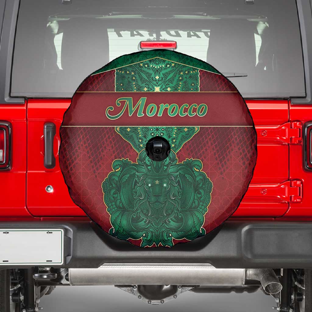 Morocco Spare Tire Cover Royal Lion Islam Patterns - African Pride