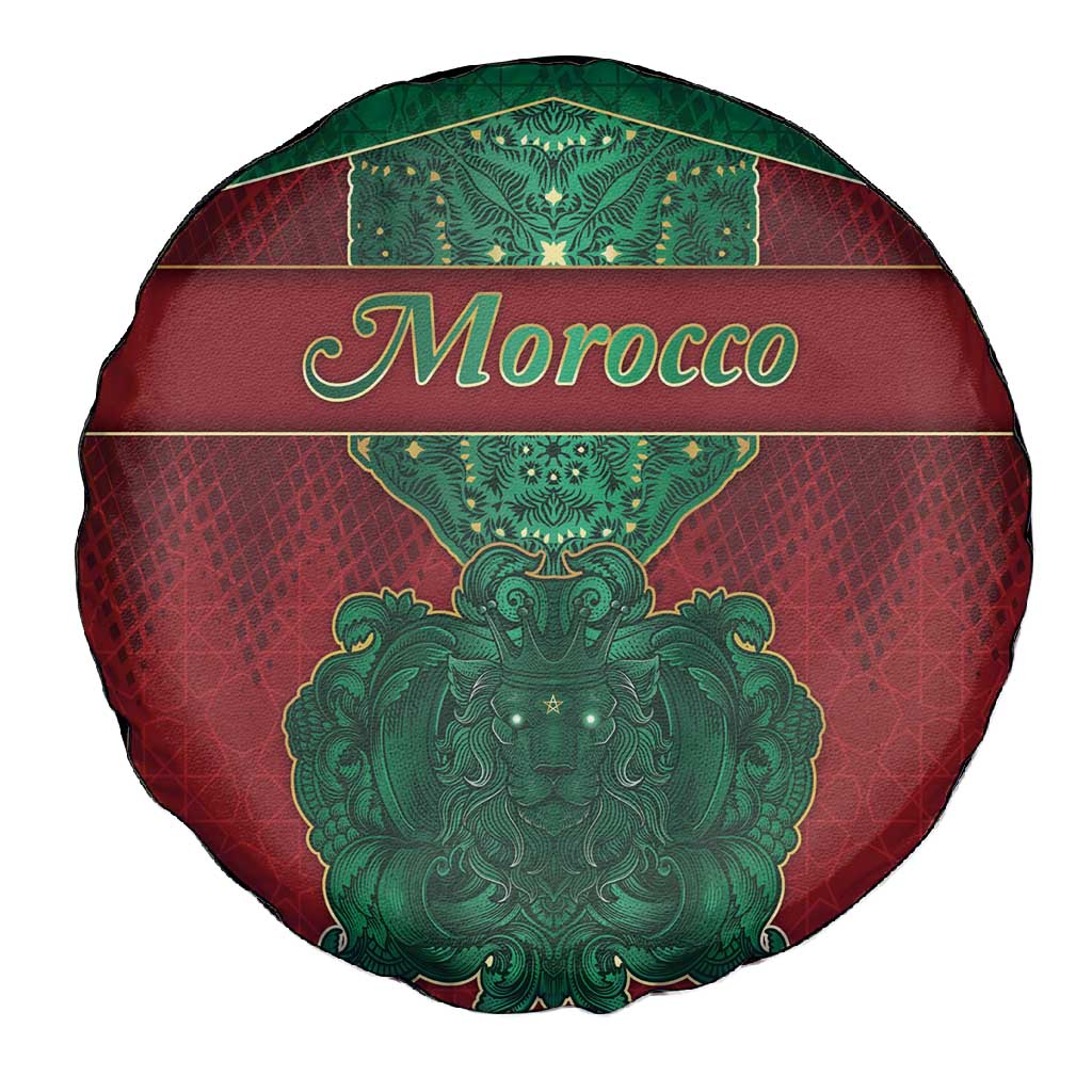 Morocco Spare Tire Cover Royal Lion Islam Patterns - African Pride
