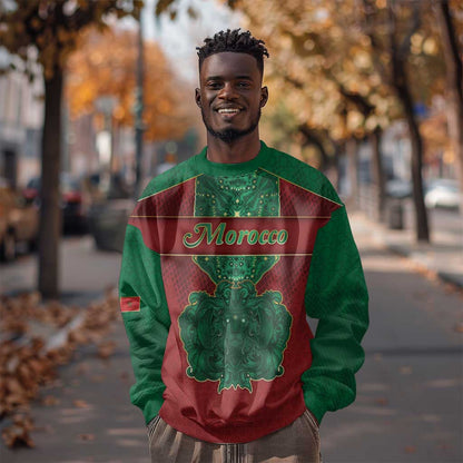 Personalized Morocco Sweatshirt Royal Lion Islam Patterns - African Pride