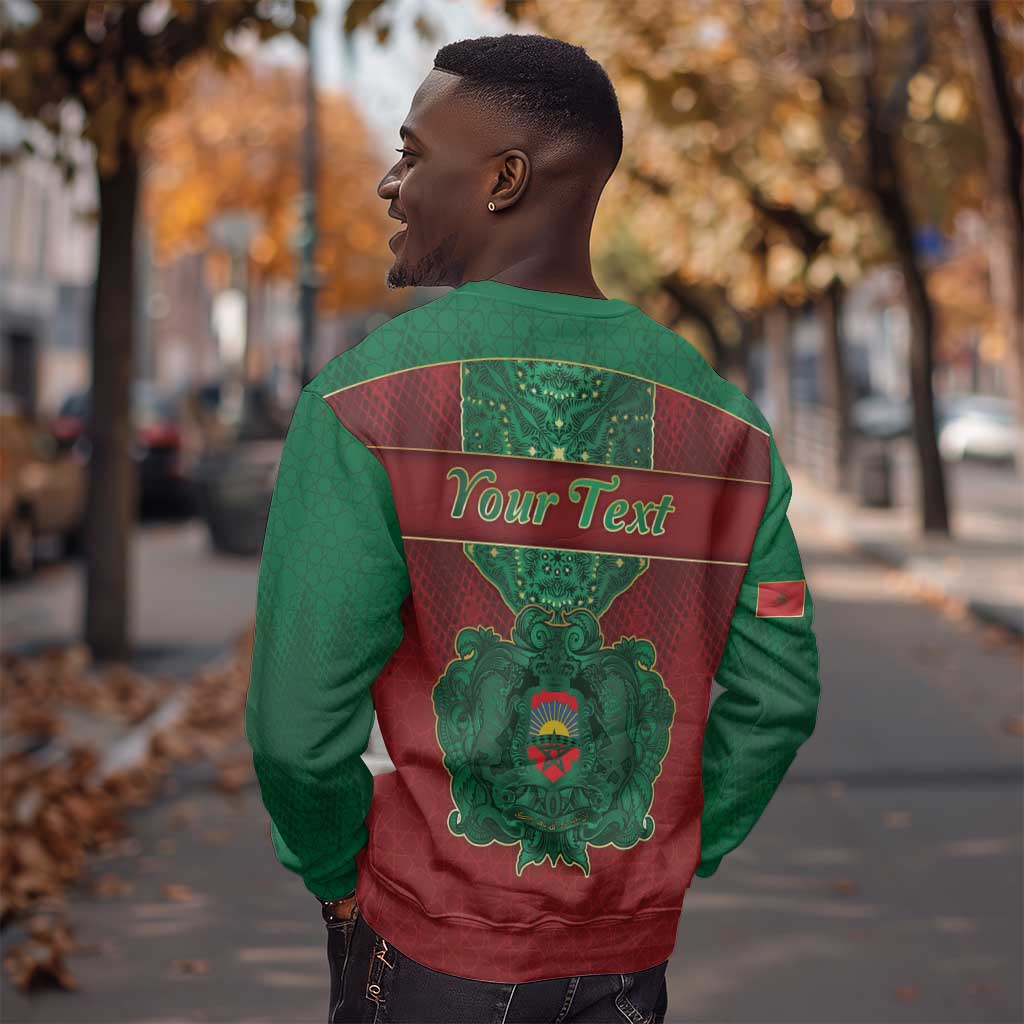 Personalized Morocco Sweatshirt Royal Lion Islam Patterns - African Pride