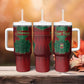 Personalized Morocco Tumbler With Handle Royal Lion Islam Patterns - African Pride