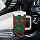 Personalized Morocco Tumbler With Handle Royal Lion Islam Patterns - African Pride