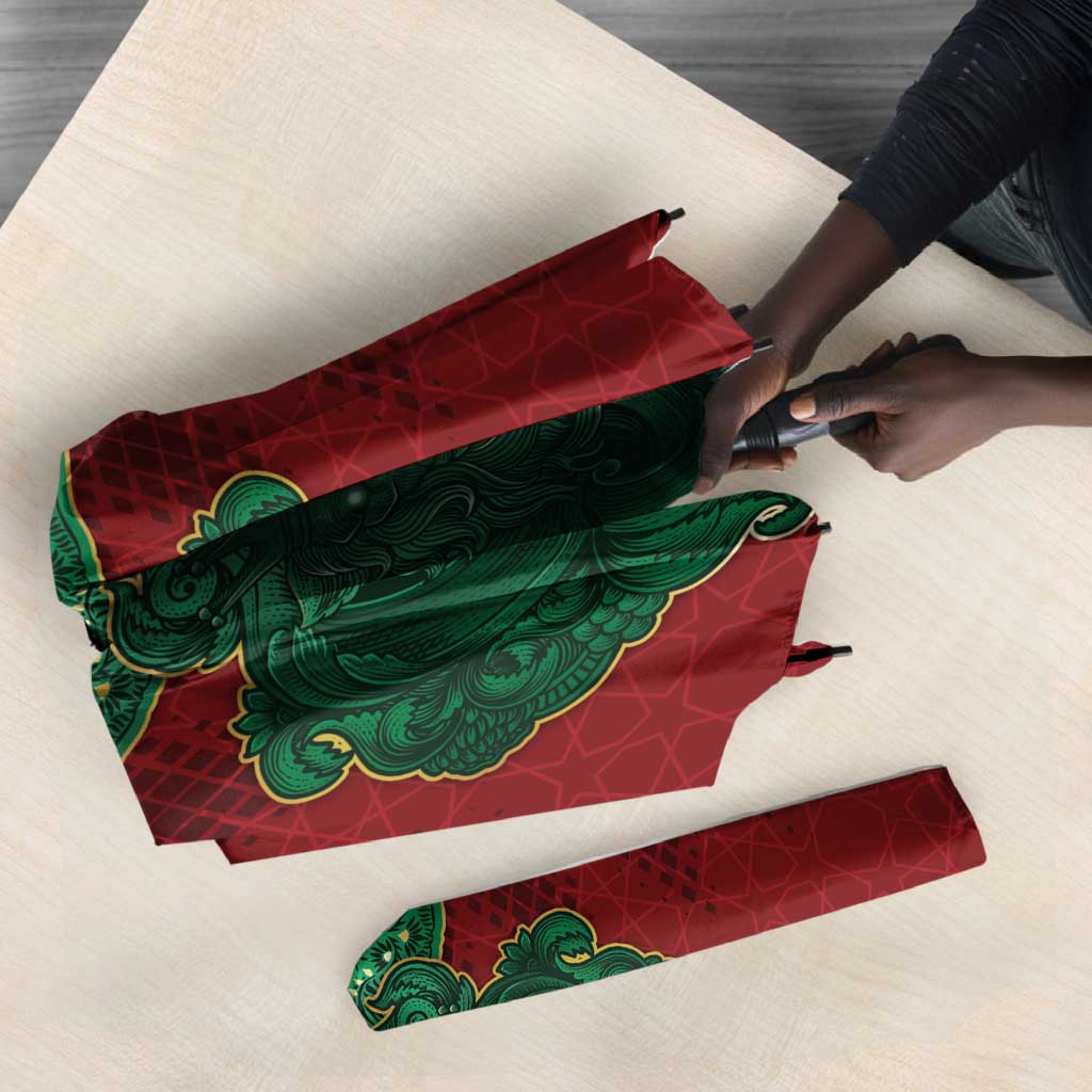 Morocco Umbrella Royal Lion Islam Patterns - African Pride