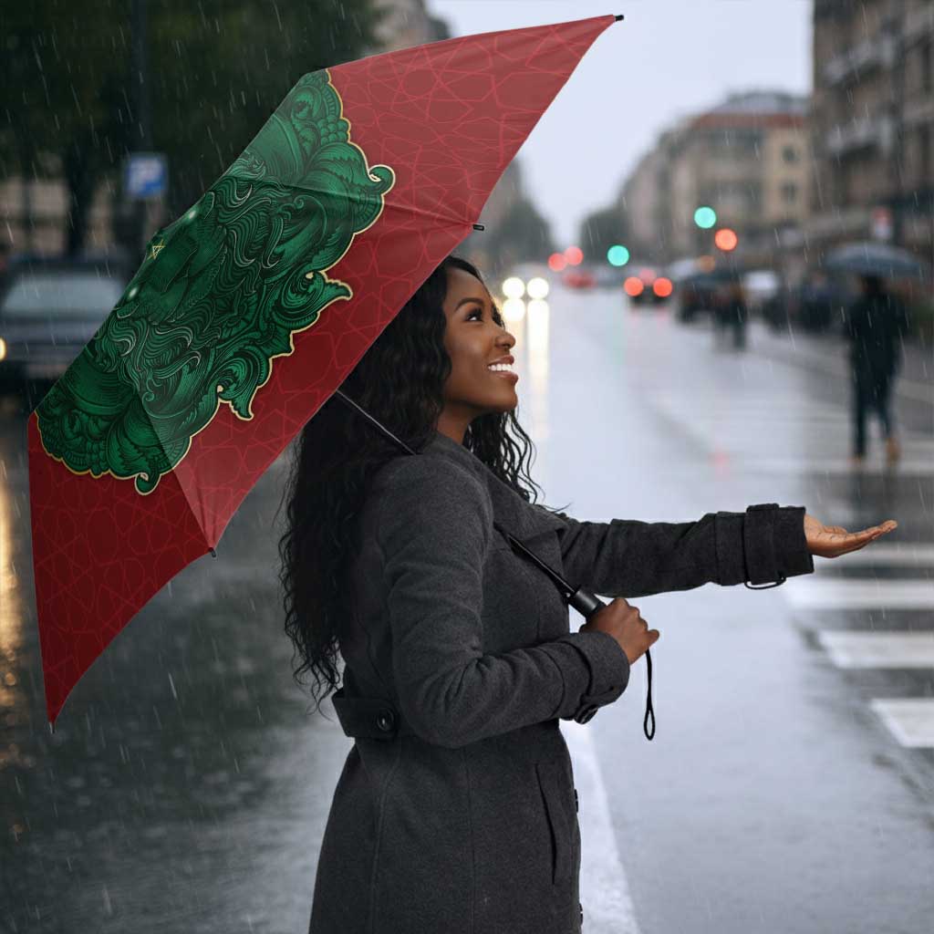Morocco Umbrella Royal Lion Islam Patterns - African Pride
