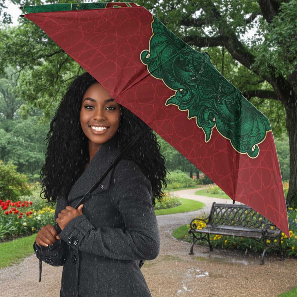Morocco Umbrella Royal Lion Islam Patterns - African Pride