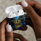 Egyptian Goddess Hathor AirPods Case Galaxy Ancient Mythology Sun Disk Cow Horn