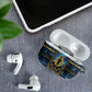 Egyptian Goddess Hathor AirPods Case Galaxy Ancient Mythology Sun Disk Cow Horn